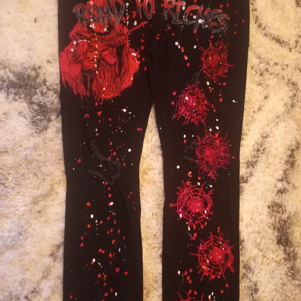 GFTD black denim jeans